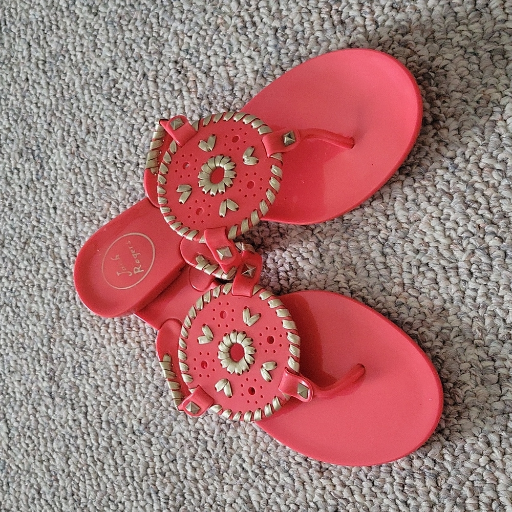 Pink Jack Rogers jelly sandals